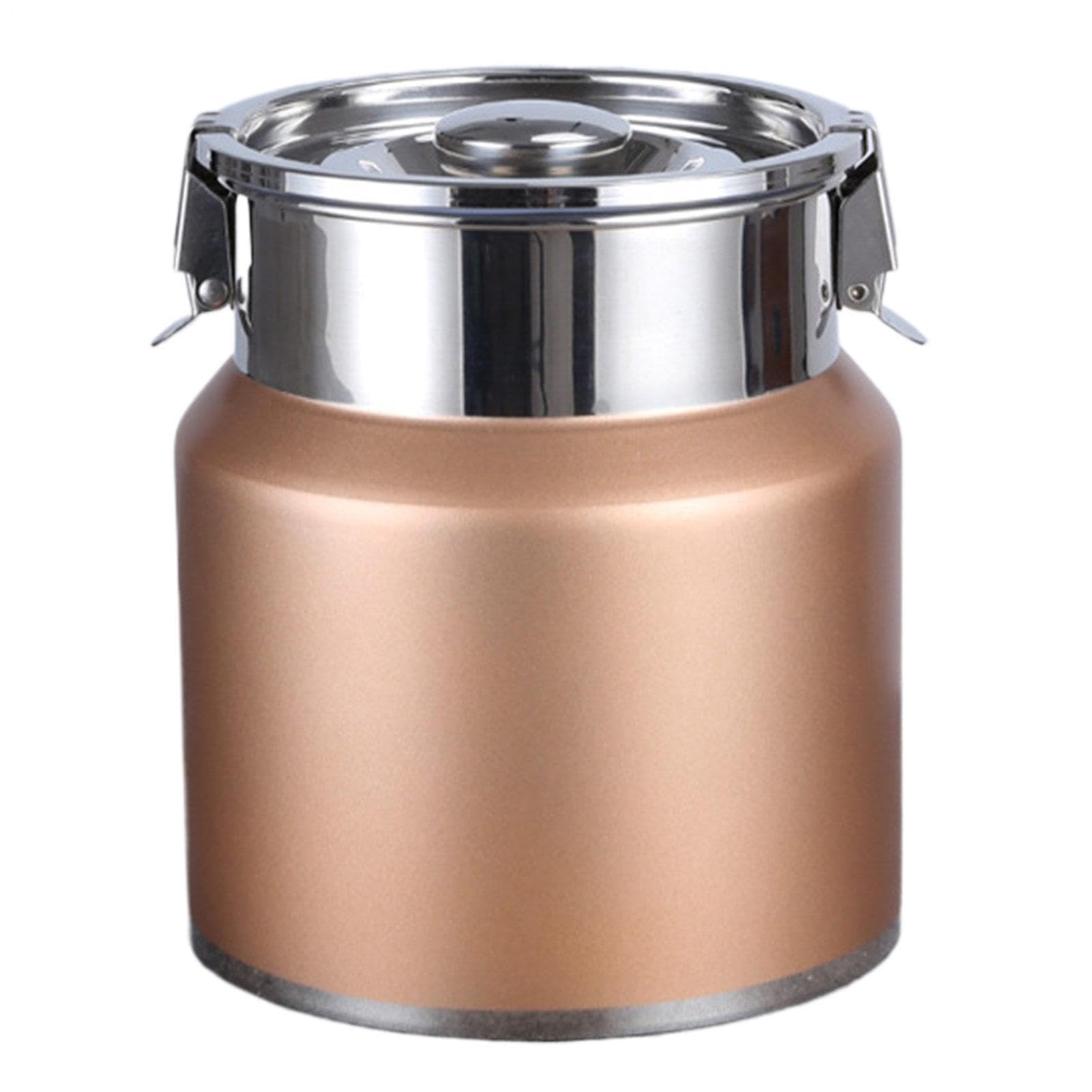 Edelstahl-Milchkanne Fleckenbeständiger Teespender mit dichtem Deckel 2,5
