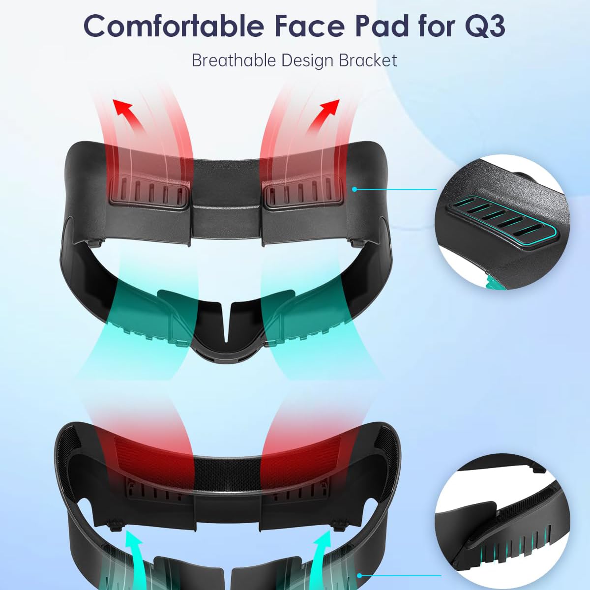 Amazon | フェイスパッド for Quest 3用 フェイシャルインターフェイス