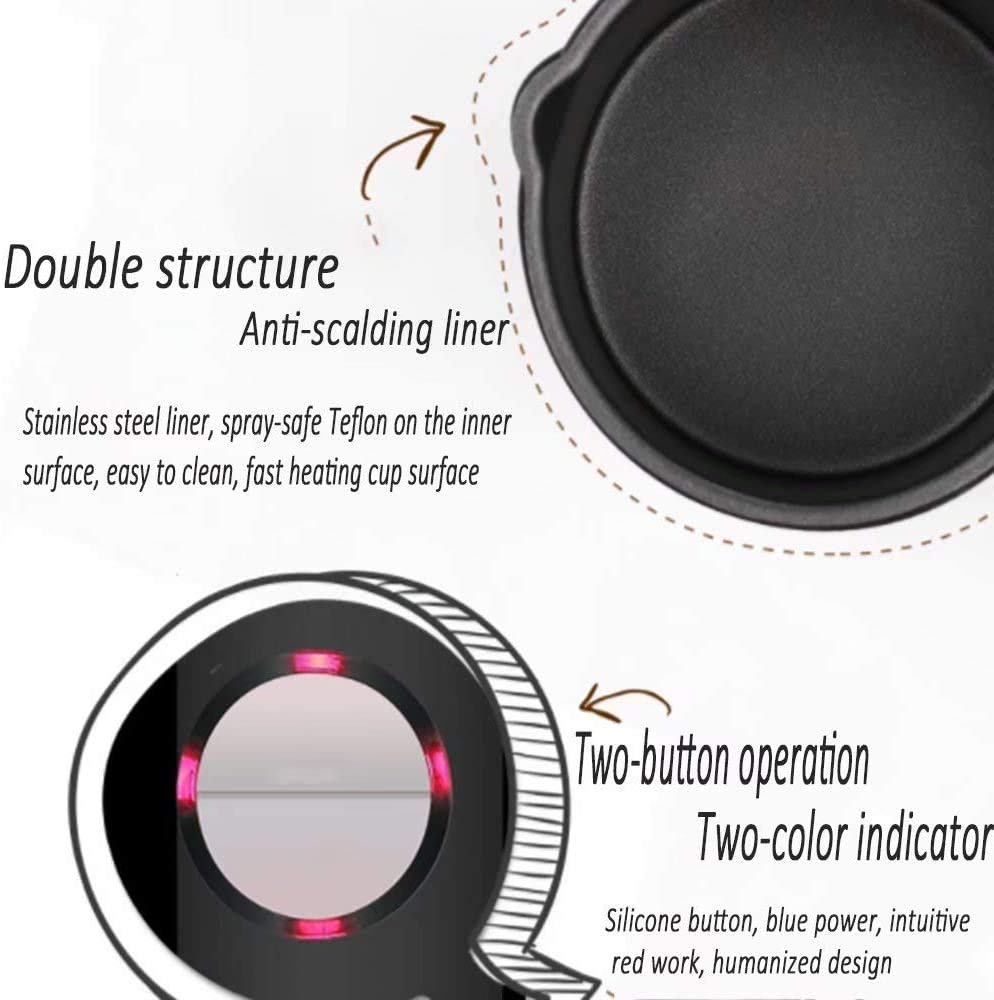 Leche Frother, Acero Inoxidable Leche Eléctrica Frothr Leche Automática Vaporizador, Fabricante de Espuma Cálida y Calor Calentador Militar Operación silenciosa Blender Premium (Negro)