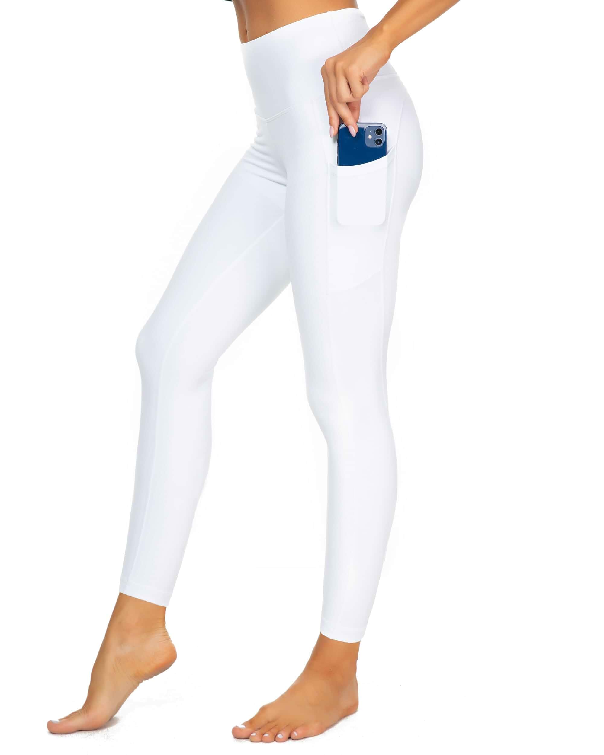 Yoga Pants for Women with Pockets High Waisted Leggings Tummy Control Lightweight Breathable for Athletic Workout Sports Running Gym