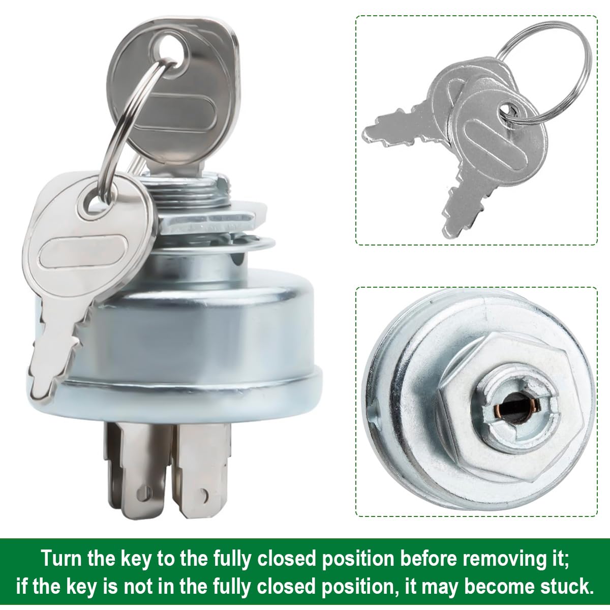 Interruttore di accensione per tosaerba a 3 posizioni, 5 terminali, chiave di avviamento per tosaerba, sostituisce MTD 725-0267 725-0267A 925-0267 925-0267A per Husqvarna 5065587-01