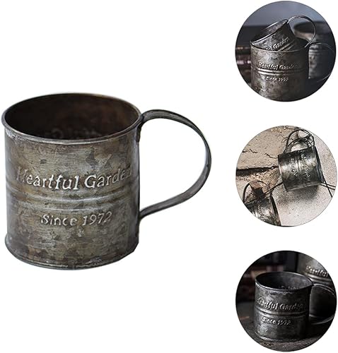 Miniatura 5 de Cubo de flores de hierro forjado retro Jarrón de metal Jarrón de metal para floristería, cubetas de metal para floristería, cubo francés, jarrón de