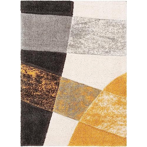 Image of Modern Quality Carpet /Trending Design Hand Woven Fluffy Rug /Mats for Bedroom /Dinning Hall /Living Room 2-inch Thick [Size 12x12 Square]