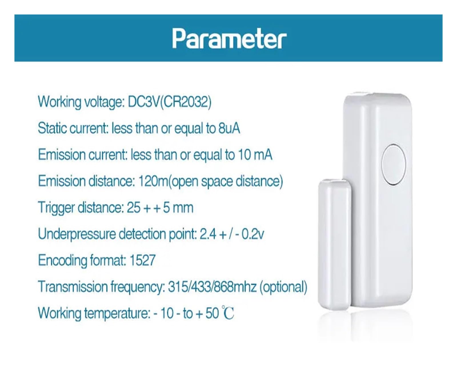Sensor magnético inalámbrico for puerta y ventana, siste-ma de alarma for el hogar, alertas de notificación por aplicación, Detector de Sensor de ventana(4 PCS)
