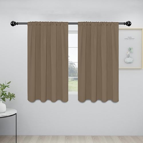 Miniatura 76 de Easy-Going Cortinas opacas con bolsillo para barra para dormitorio, cortinas de ventana para oscurecer la habitación para sala de estar, cortinas de