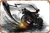 Scythe Durarara!! Celty Sturluson Anime Vintage Metal Tin Signs Kitchen Wall Art Decor Funny Tin Signs Art Posters 8x12 In