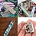 EWONICE Glass Running Pliers and 40 Pcs 1 Inch Fob Chain Wristlet Hardware with Key Ring (Key Fob with Pliers)
