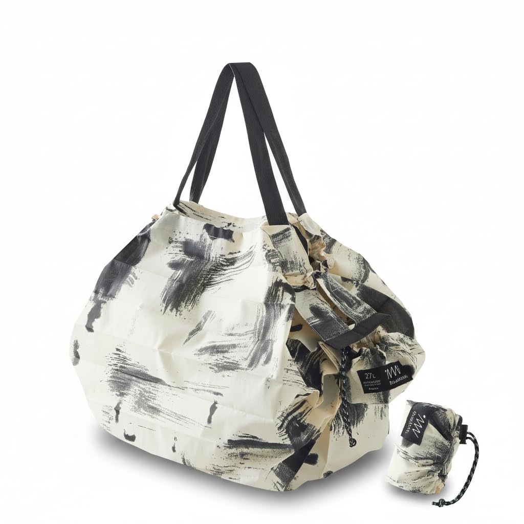 Marna Shupatto Packable Bag with Zipper (8L/27L), Water Repellent Fabric, Spat Outdoor Bag, Folding (Compact / Durable), white birch : Clothing, Shoes & Jewelry