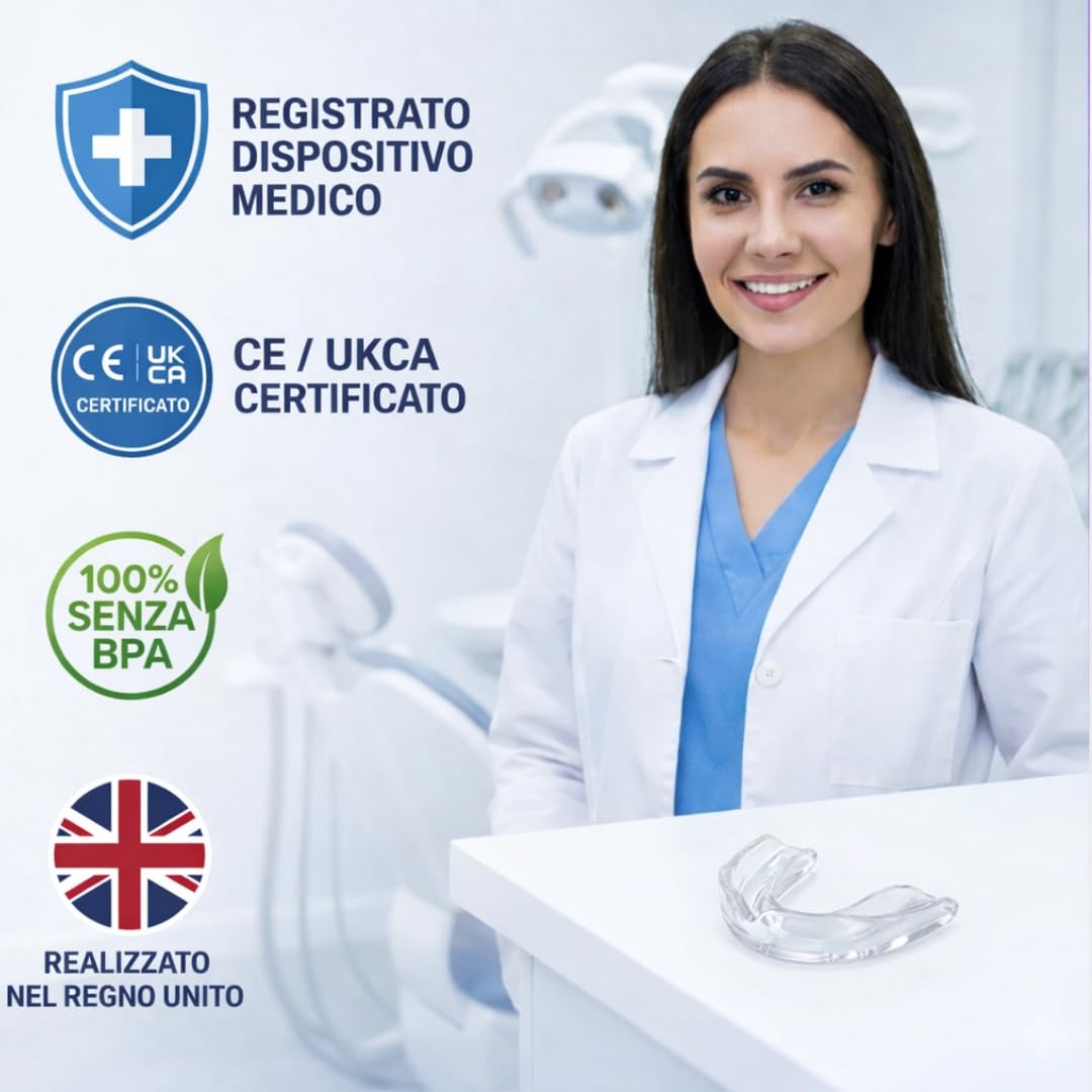 Runesol Bite Bruxismo Notturno Automodellante, 4 x Regolare, Byte Dentale Notturno, Byte Notte Automodellanti, Bite per il Bruxismo, Bait Protezione Denti Notturno, Mouth Guard Teeth Grinding, Baiter