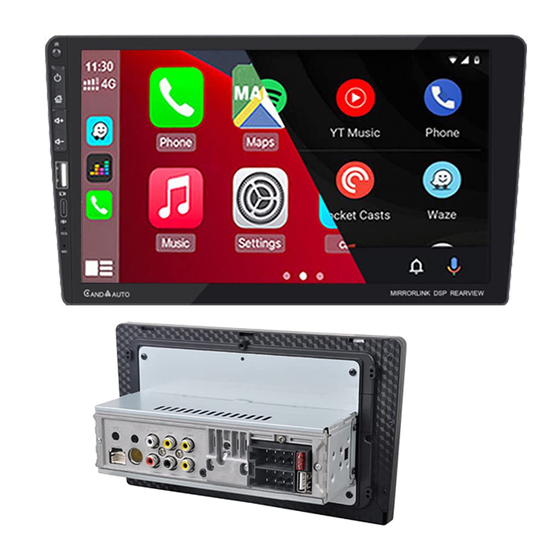 Amazon | 1Din 9インチ カーラジオ ステレオレシーバー タッチ 
