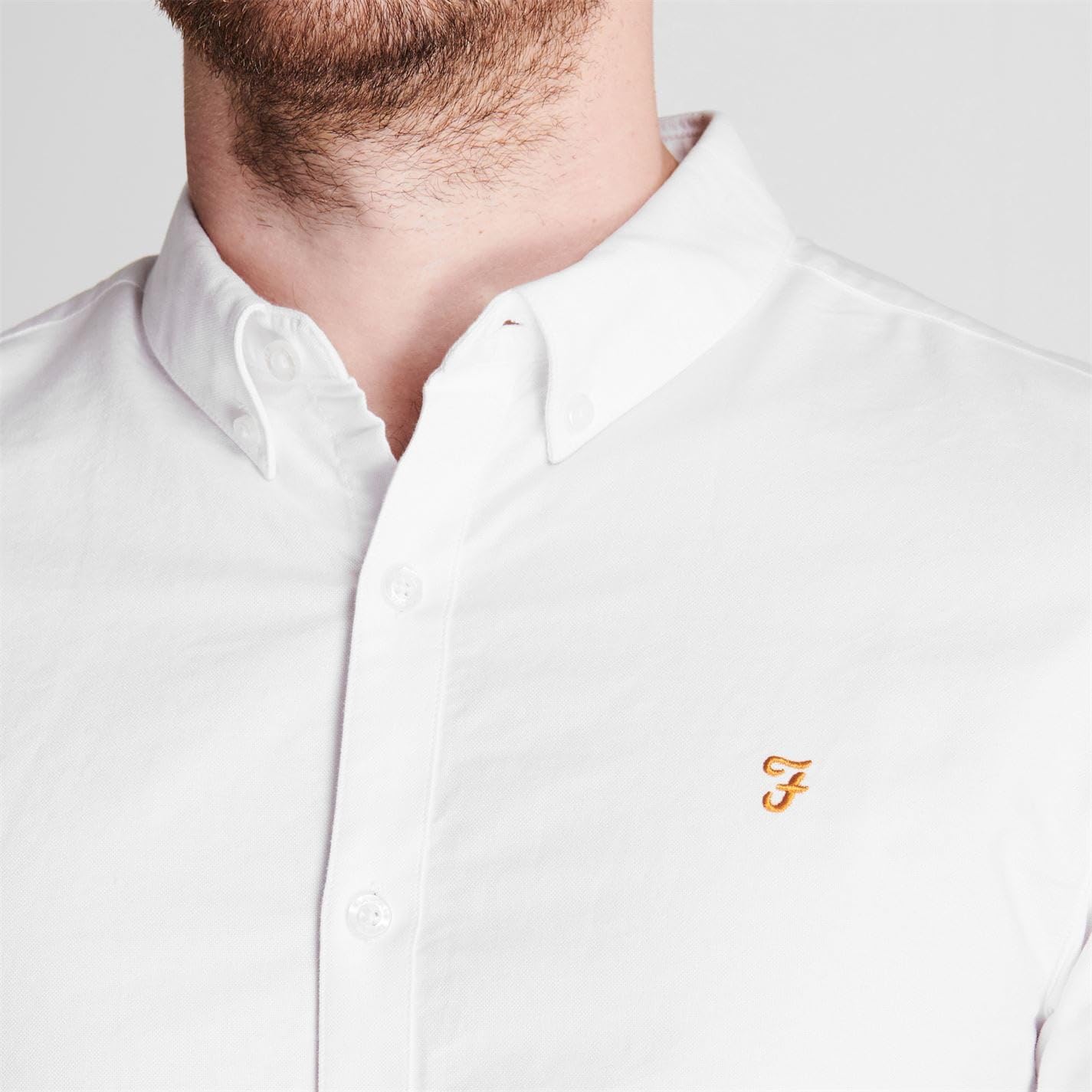FARAH Koszula Mężczyźni Brewer Cotton Oxford Slim Fit Shirt (1 w zestawie)