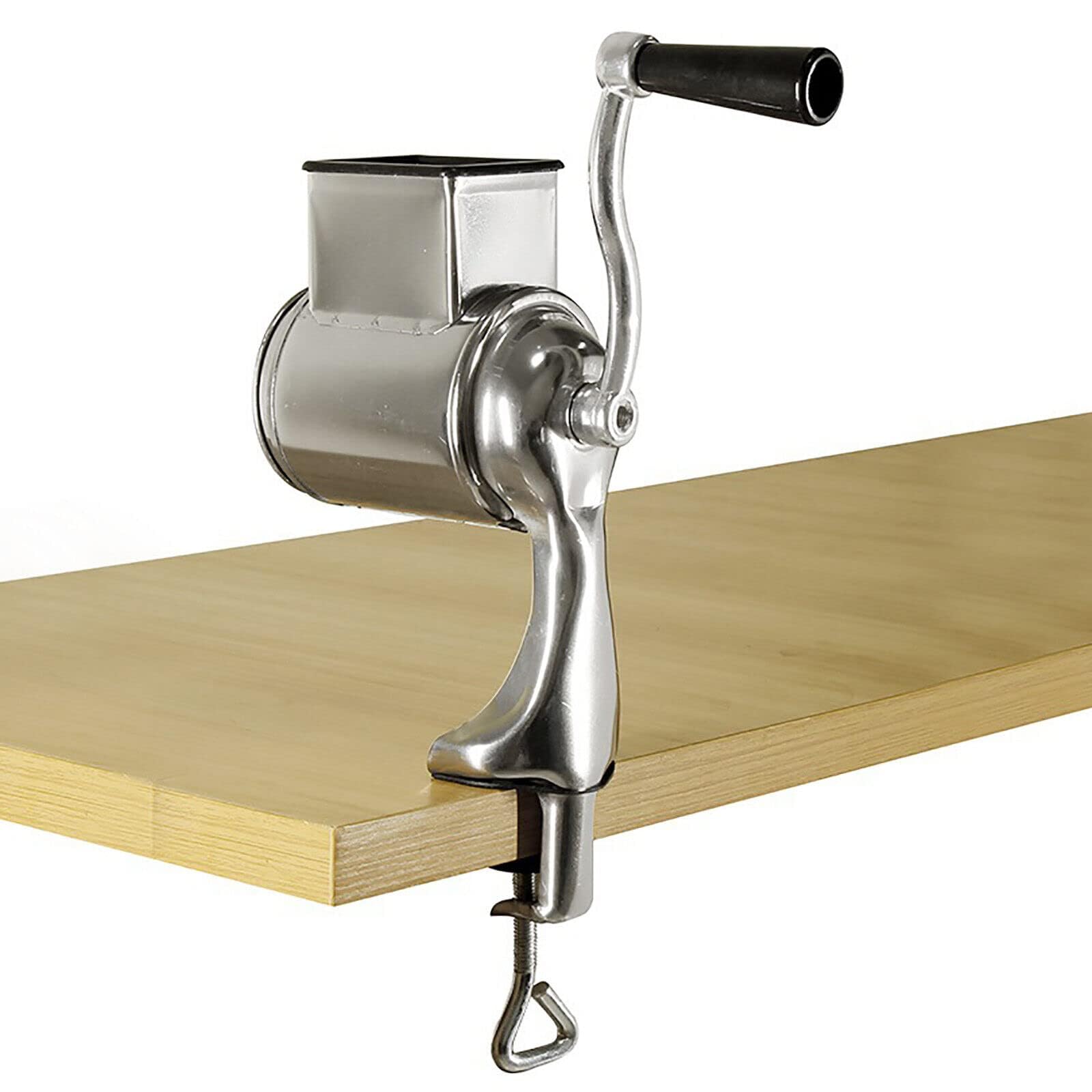 Grattugia per verdure e verdure, multifunzione, rotante, in acciaio inox, manuale, con 5 tamburi, taglierina da cucina per formaggio, verdure, noci
