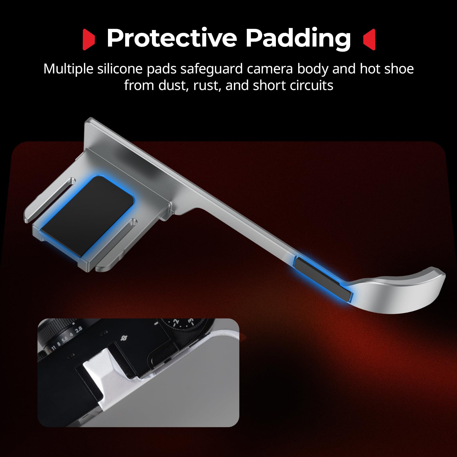 SmallRig Thumb Grip for FUJIFILM X Half (Silver) 5221 3