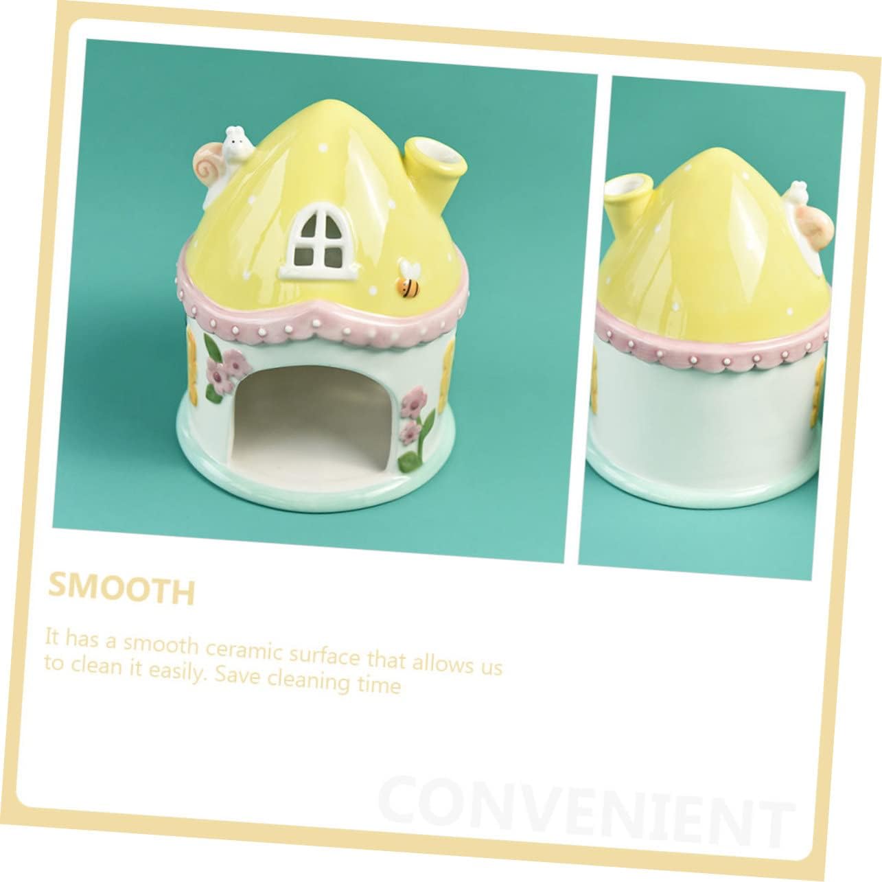 Adorable Hamster Hideout Castle Comfortable Sleeping Nest for Guinea Pigs Hamsters Spacious Design Durable Material Pet Shelter for Play Rest