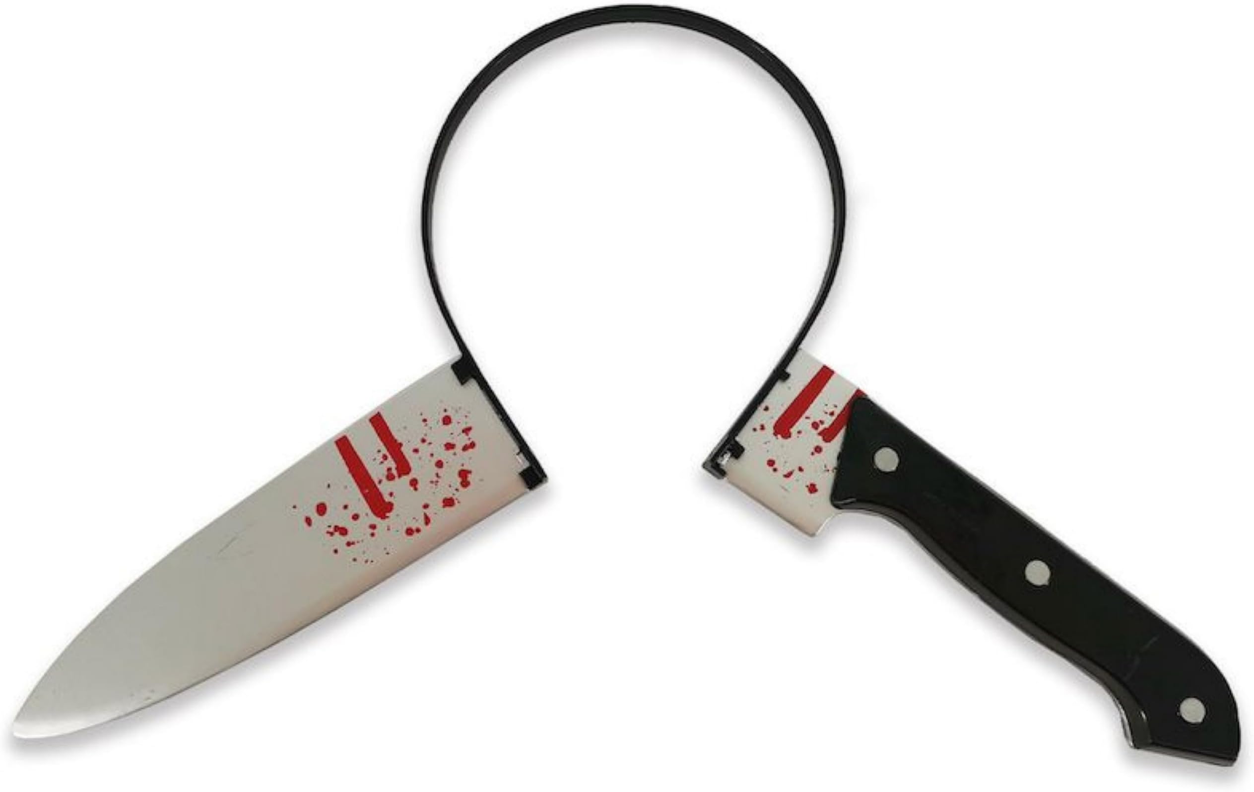 Lizzy Halloween Headbands One Size Fits Most Adults | Fancy Dress Costume Hair Accessory | Head Bopper Hat for Parties, Cosplay, Angels & Dark Themed Night Outfits (Bloody Knife)