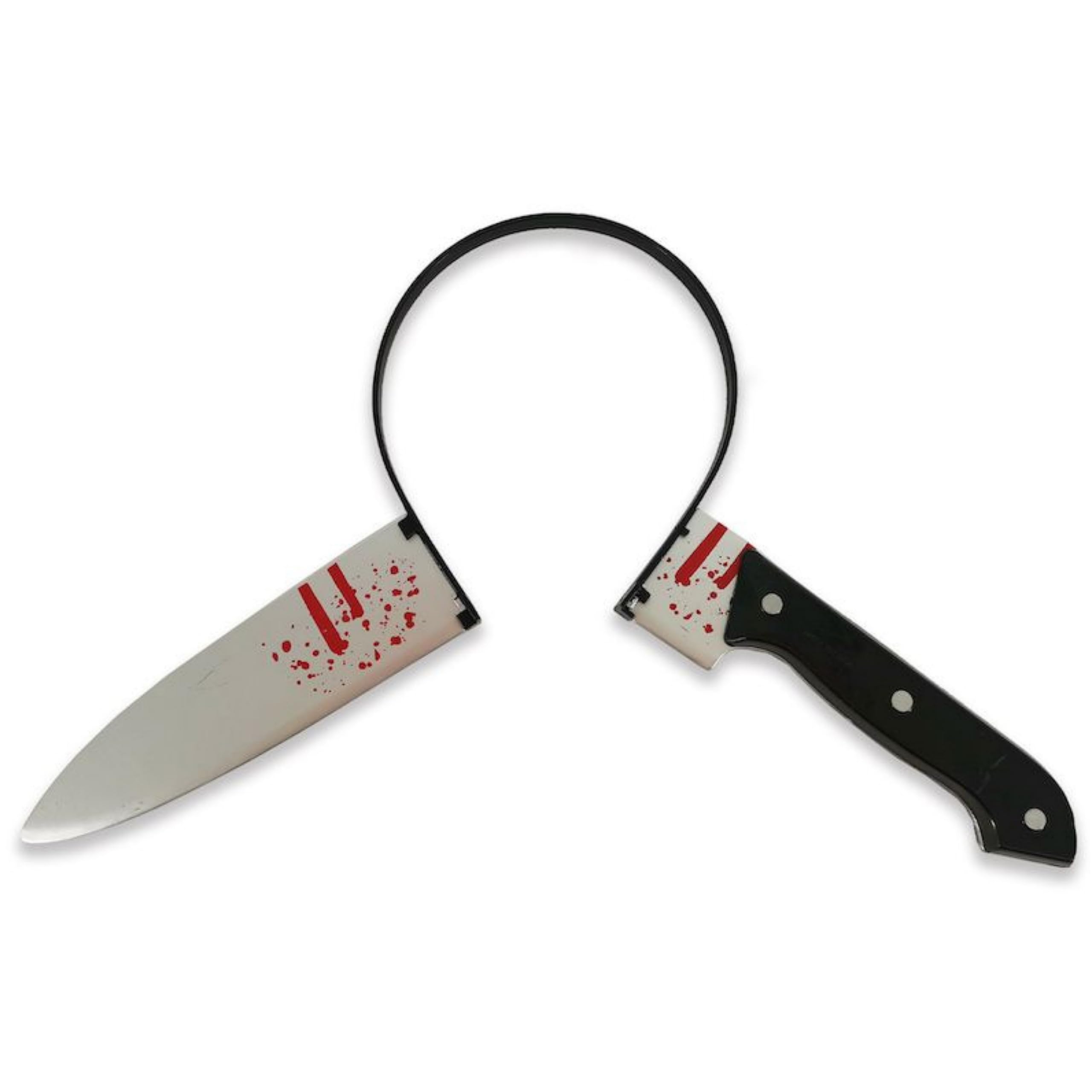 Lizzy Halloween Headbands One Size Fits Most Adults | Fancy Dress Costume Hair Accessory | Head Bopper Hat for Parties, Cosplay, Angels & Dark Themed Night Outfits (Bloody Knife)