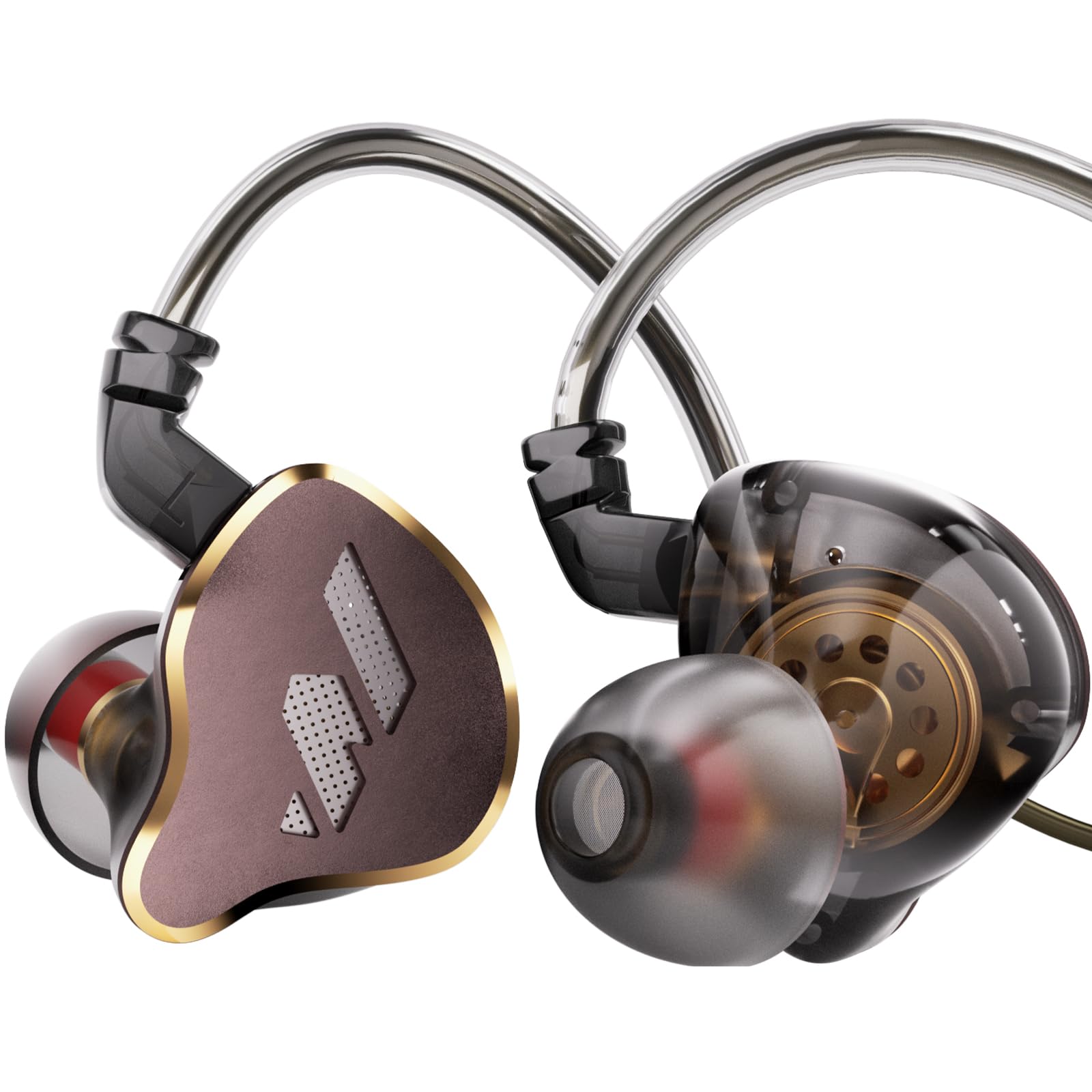 2BA+2DD 4-Driver HiFi in-Ear Monitors with Type-C DAC & Goertek MEMS Mic | Wired IEM Earp…