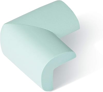 Corner Protectors for Kids 8 pcs Table Furniture Corner Foam Cushion Kindergarten Desk Corner Guards for Baby Child with 32 pcs Strong Adhesive Tape,Light Green,L