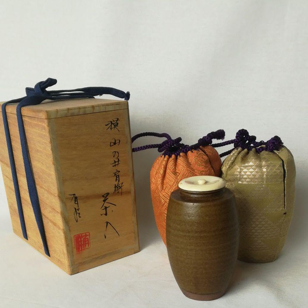 Amazon.co.jp: 平安有祥 笹田有祥 茶入 山の井肩衛 古瀬戸肩衛茶入 