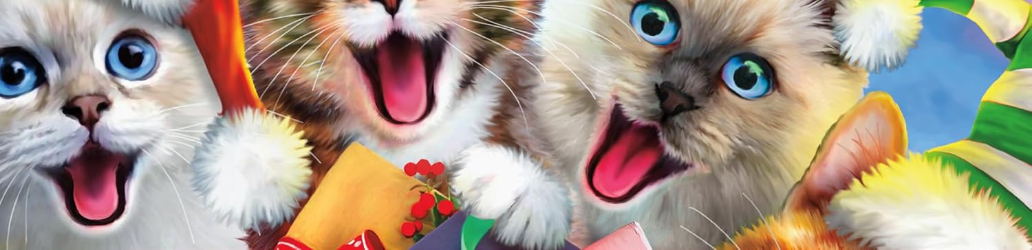 Ceaco - Howard Robinson - Selfies - Holiday Cats - 500 Piece Jigsaw Puzzle