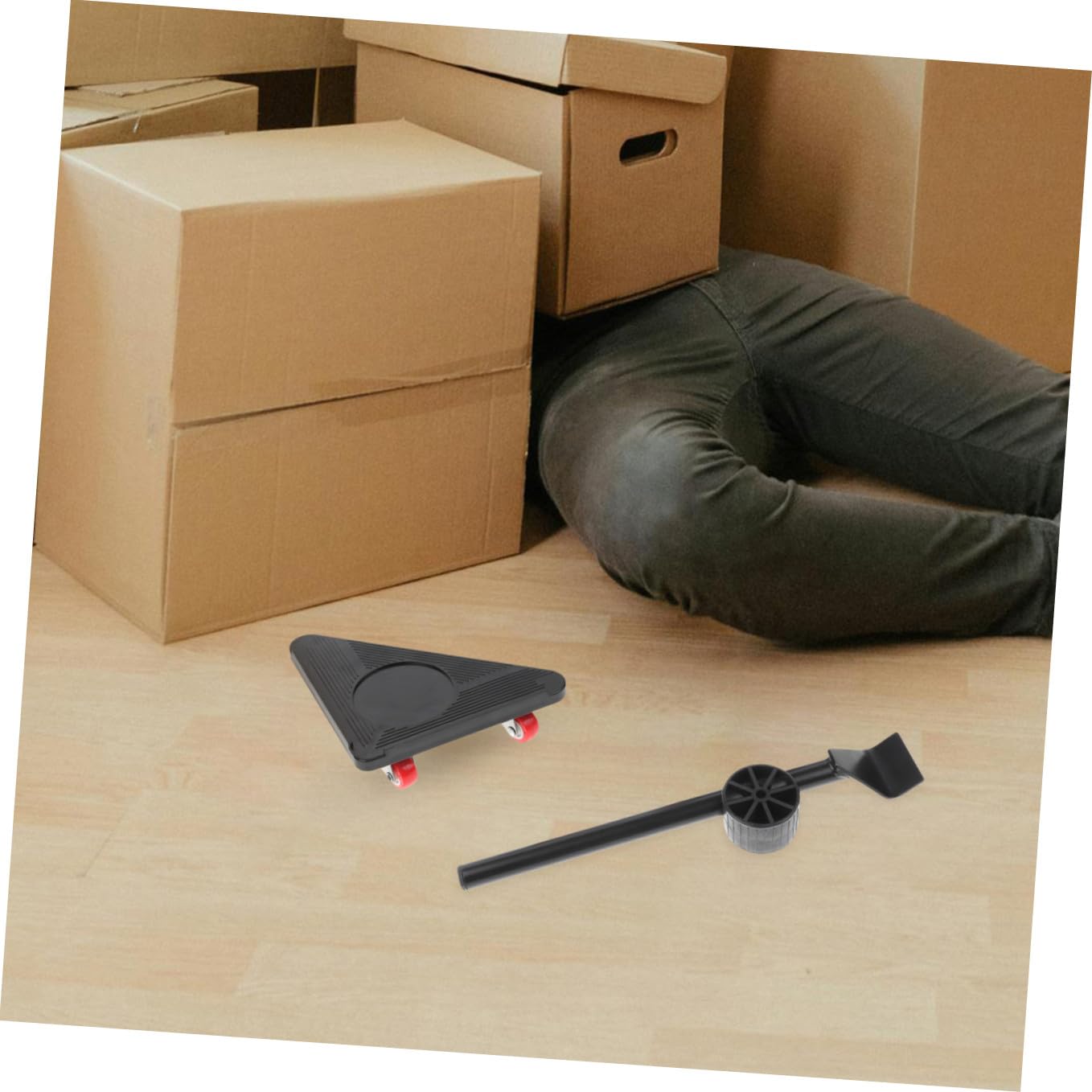 SHINEOFI Carrello a 3 Ruote per Trasloco Mobili Pesanti, Strumento per Spostare Divani e Elettrodomestici, Set 5 Pezzi per Sollevamento e Movimento Mobili Piccolo e Versatile per Casa e Ufficio