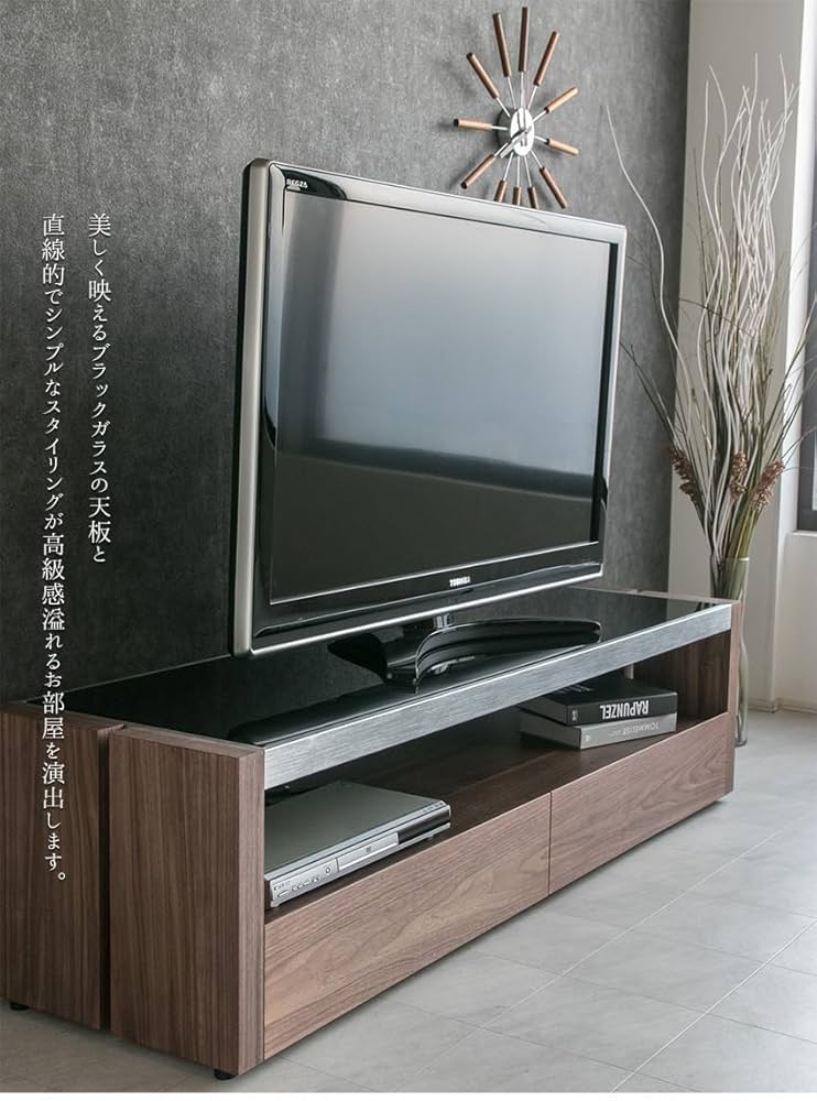 ガラス天面 テレビ台 おしゃれ モダン オールブラック 黒 ガラストップ 楽天市場】【10日限定！全品10％OFFクーポン】 テレビ台 テレビ
