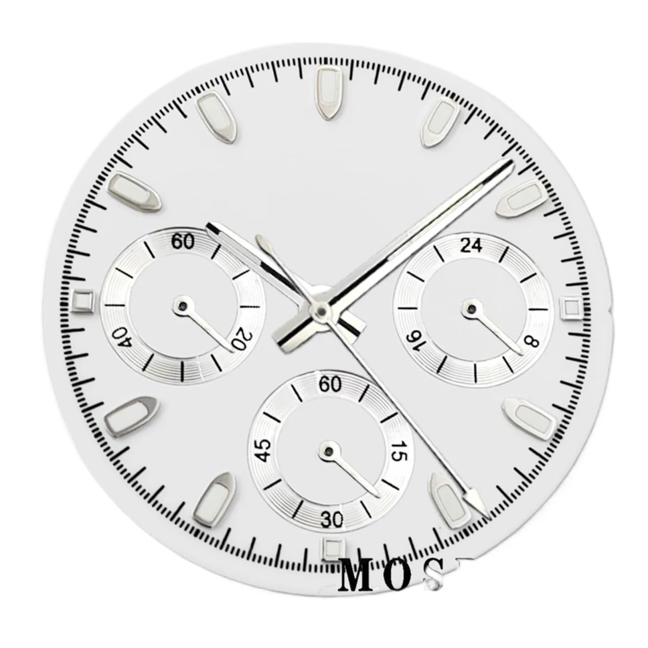 Cadran de montre avec aiguilles luminescentes pour une lisibilité nocturne optimale 29.5mm
