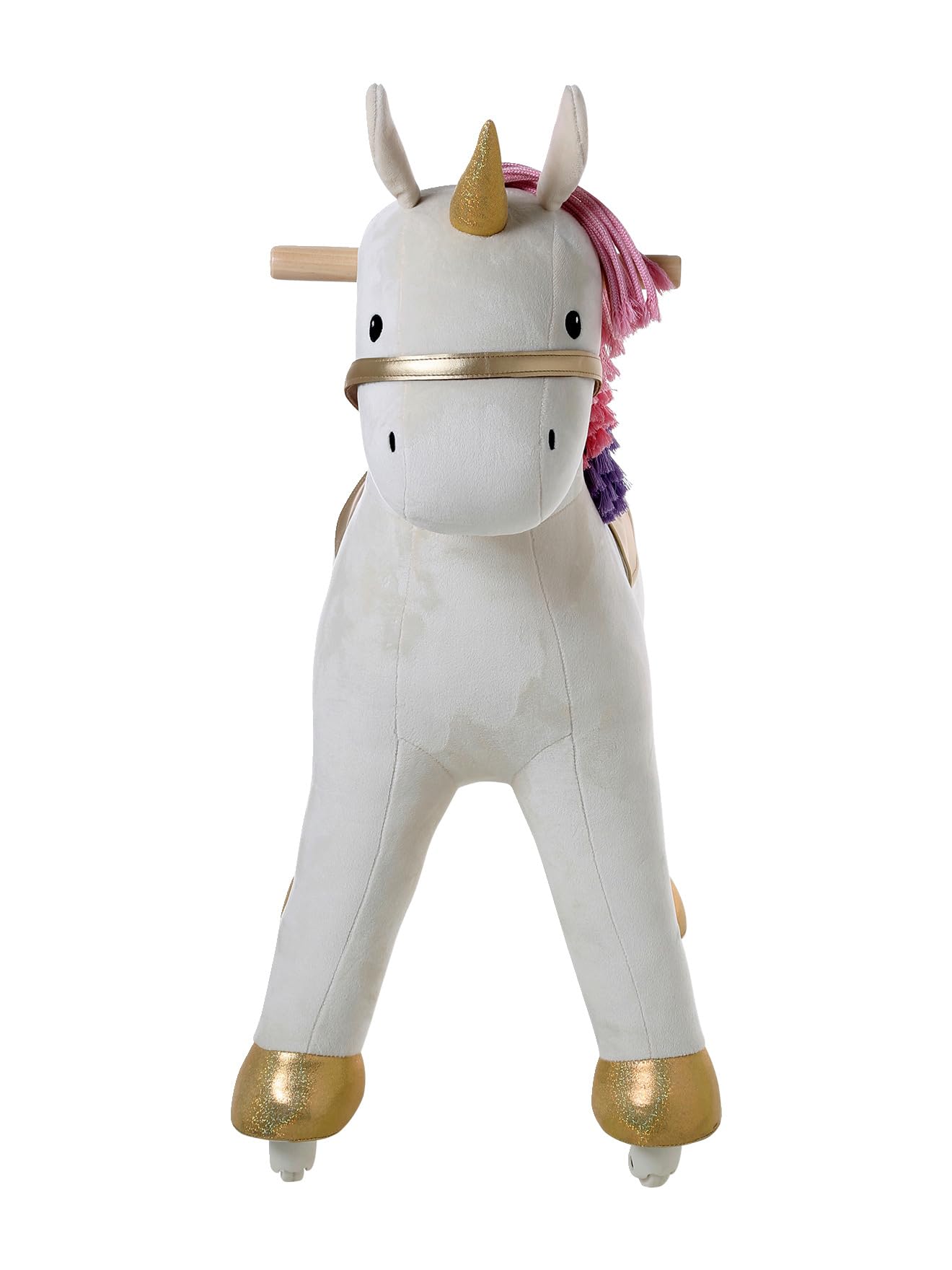 VERTBAUDET Jouet Enfant Cheval à roulettes Bois FSC Grande Licorne TU