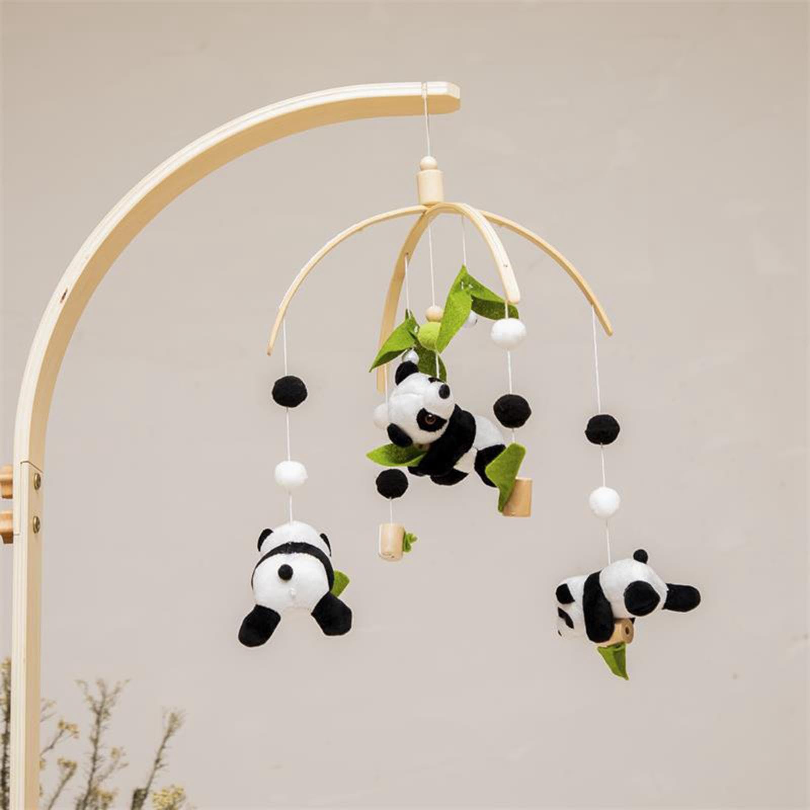kowaku Móvil para Cuna de Bebé, Juguete con Forma de Panda, Campana para Cuna, Decoración de Techo para Sala de Estar