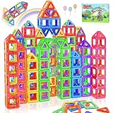 Lovchil Magnetic Building Blocks - 40pcs Magnetic Blocks for Kids - Magneticc Tiles for 3 4 5 6 7 8 Years Old Boys Girls - Preschool Learning Educational Construction Toys - Christmas Birthday Gift