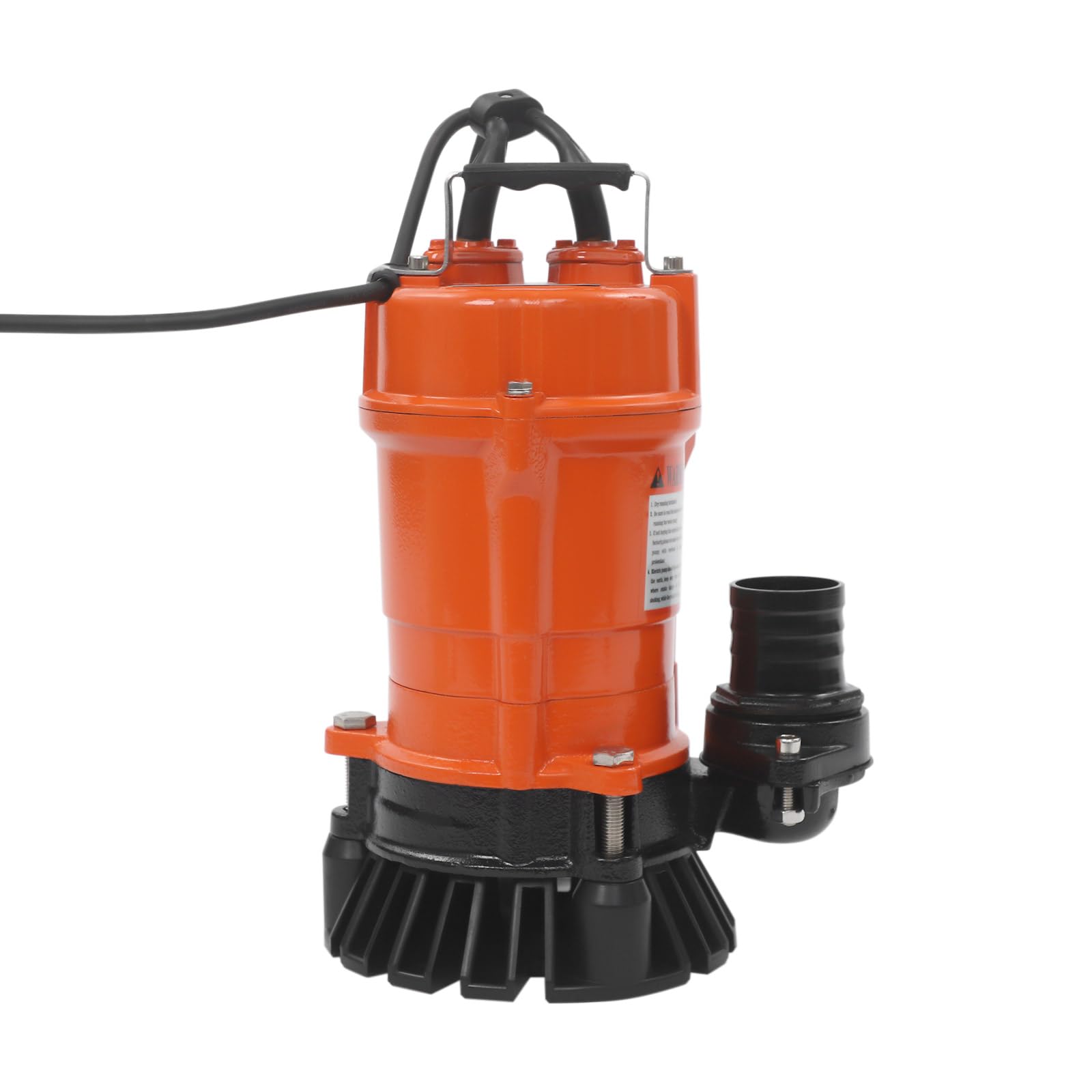 Pompa zanurzeniowa do brudnej wody, 550 W, 16 000 l/h, maks. wysokość tłoczenia 15 m, pompa do fekaliów, pompa do ścieków, pompa budowlana do brudnej wody, ścieków, fekaliów, 24 x 24 x 33,5 cm