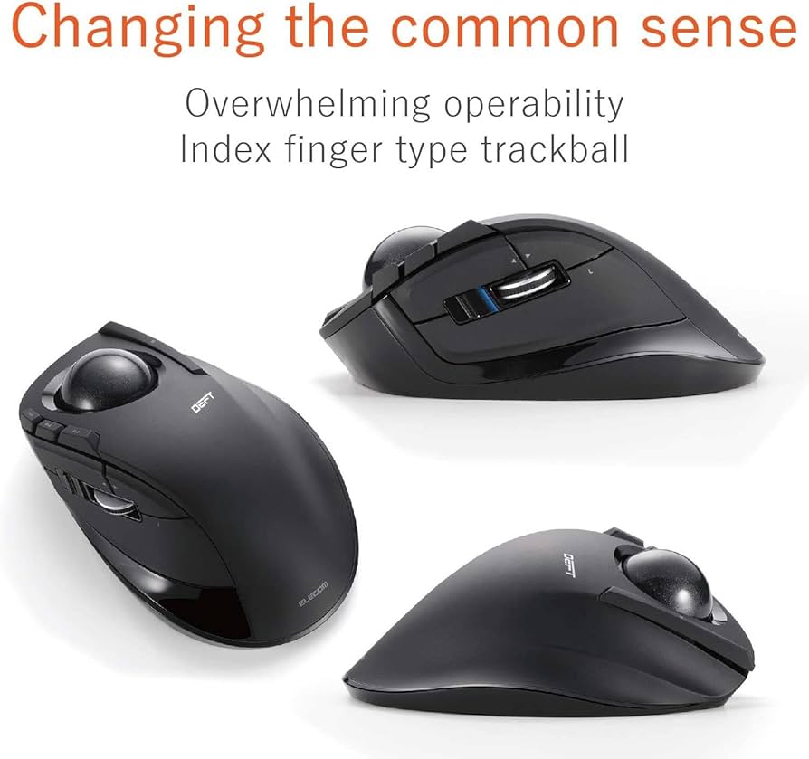 Amazon.com: Elecom M-DT1DRBK Wireless 8-Button Tilt Mouse