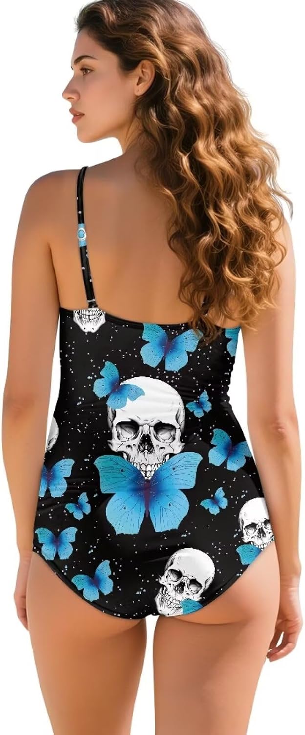 Maternity Swimwear One Piece Halter Pregnancy Swimsuit Floral Bathing Suits with Adjustable S-3XL