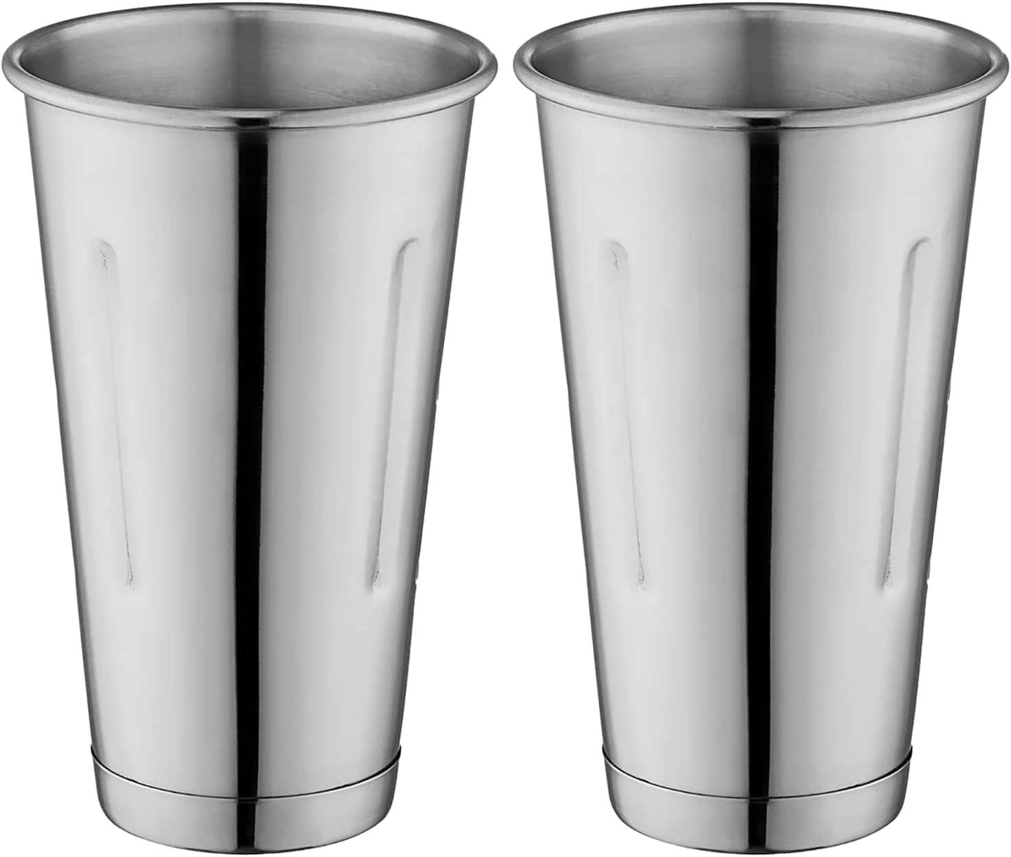 Bits N Things 30 oz. Stainless Steel Malt Cup - Milkshake / Cocktail - Pack of 2