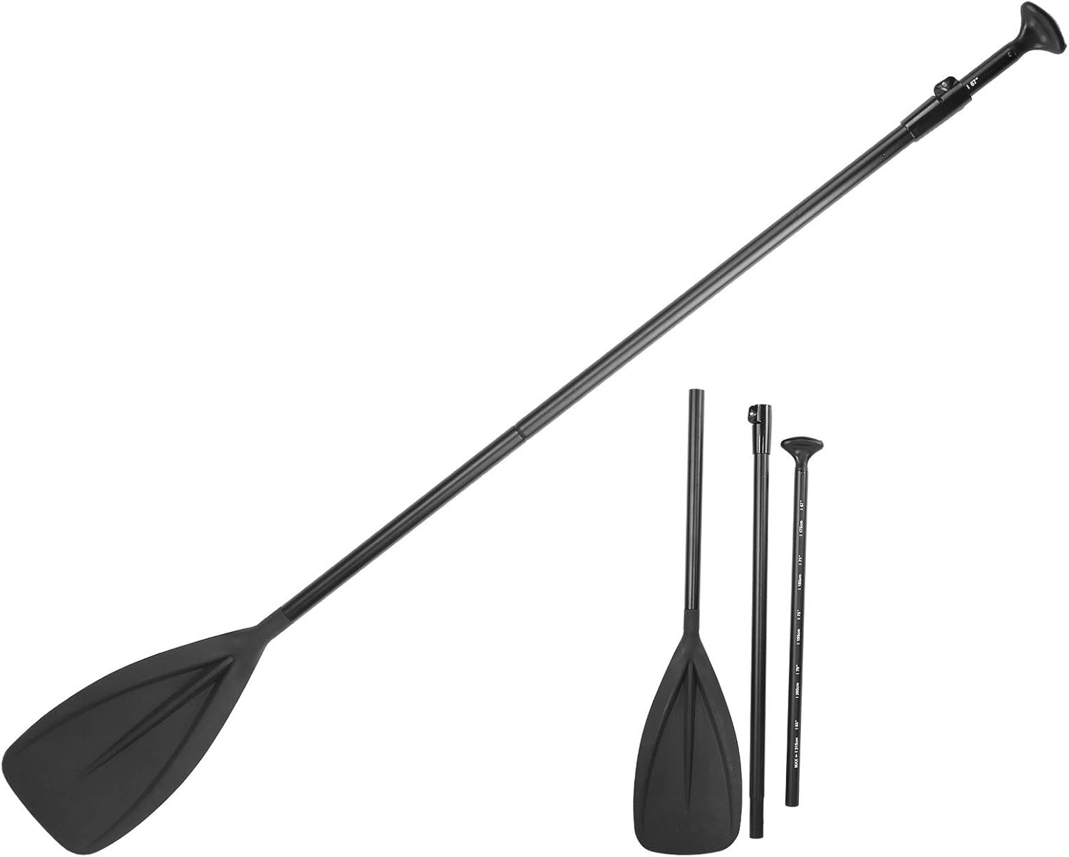 Kayak Paddleboard, Three Section Adjustable Paddleboard, Stand up Paddleboard Kayak Boat Stand up Detachable Surfboard Canoe Accessories