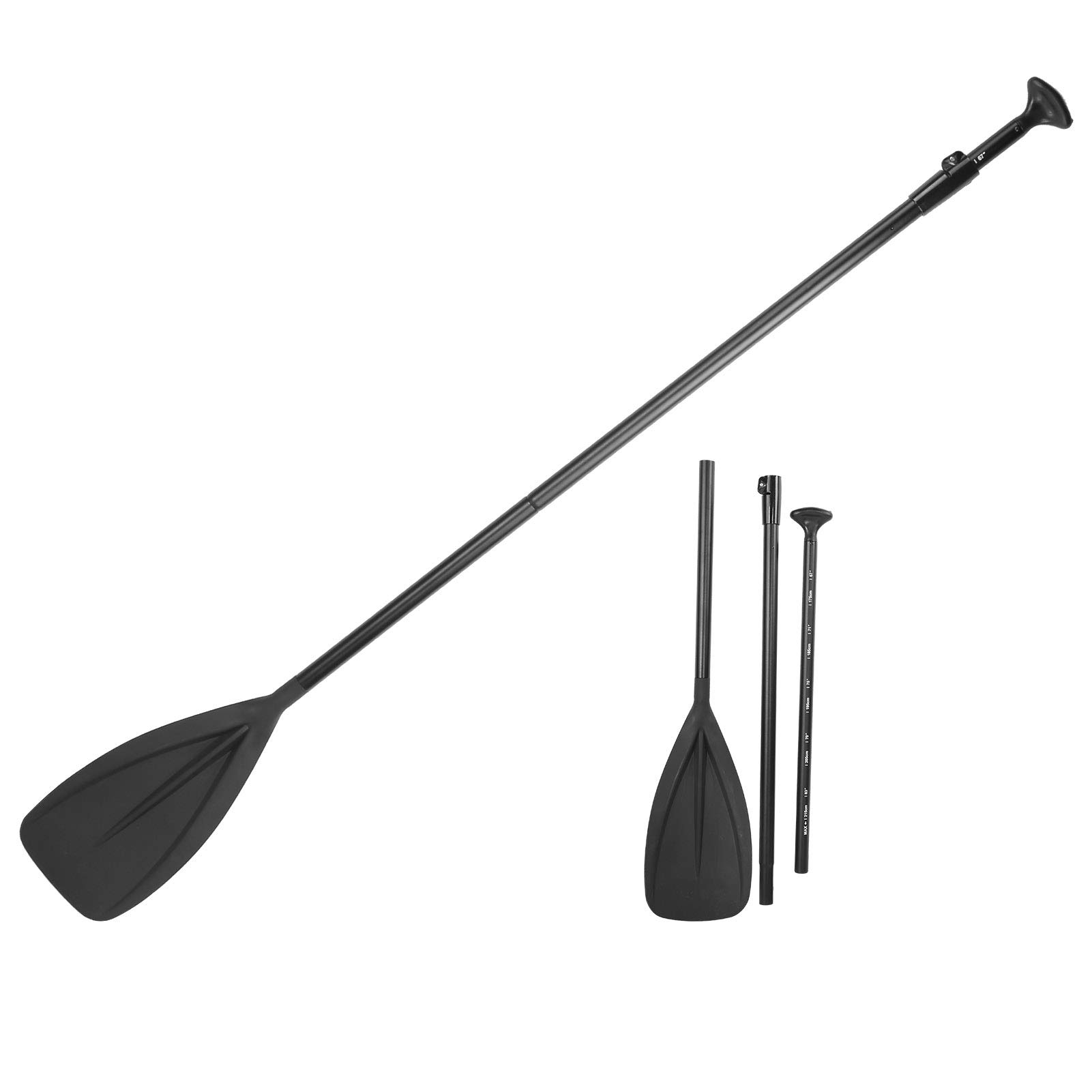 Remo de kayak ajustable | Tabla de remo de pie de aleación de aluminio de 175-215 cm | Remo de canoa desmontable para kayak/tabla de remo de pie/paseos en bote | Ligero 900 g,