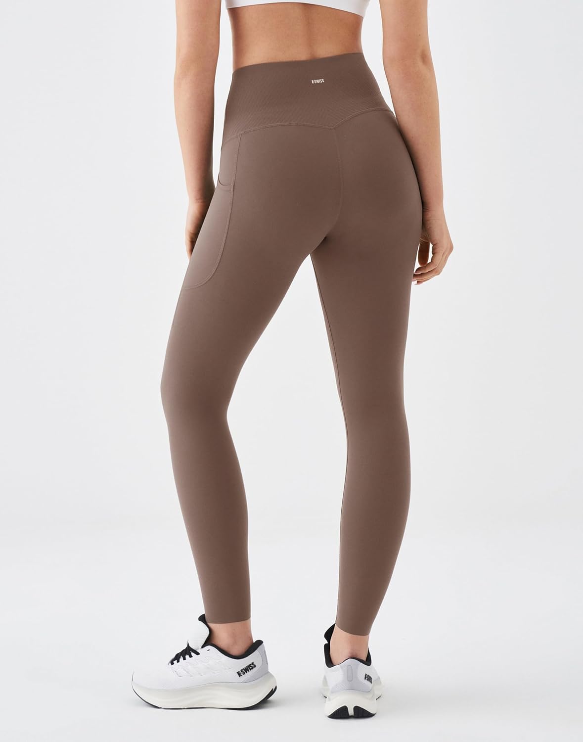 K-Swiss Workout Leggings for Women - High Waist Stretchy Soft Yoga Pants Gym Casual - Image 2