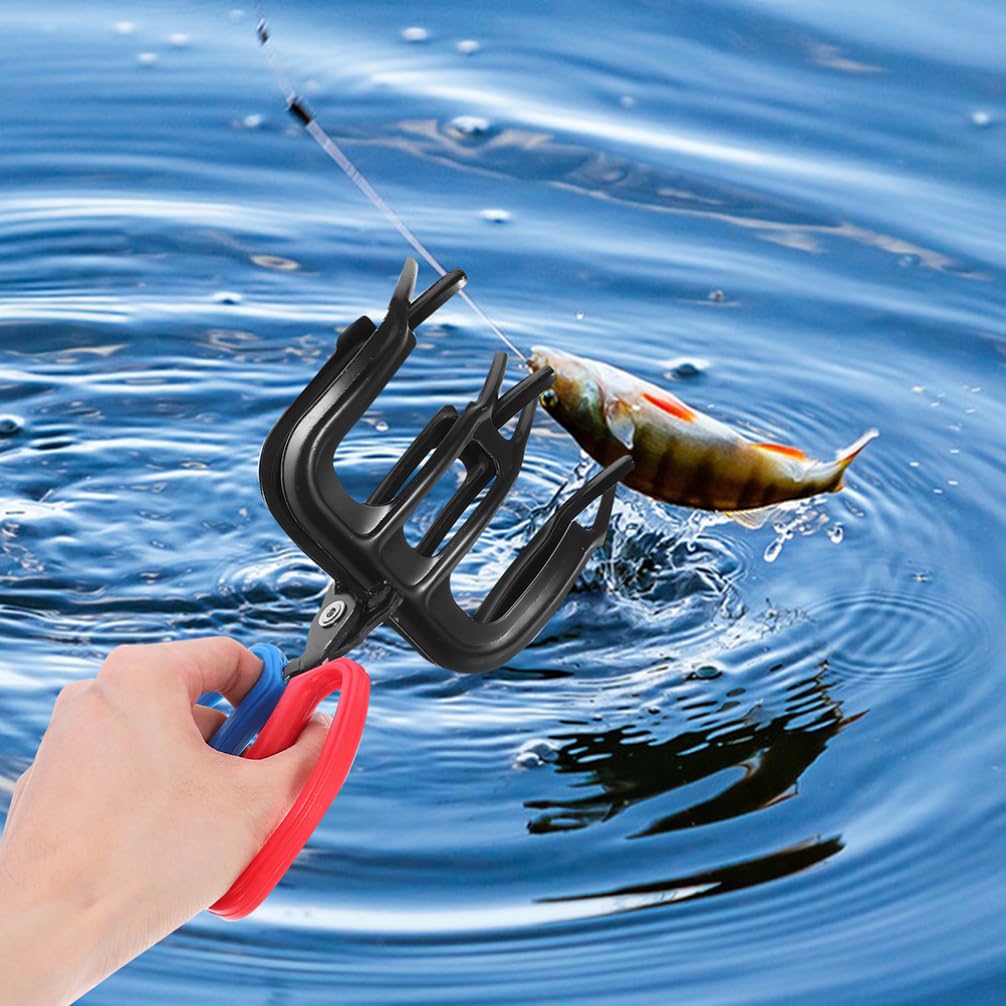 GANAZONO 4pezzi Pinza Per Pescatori Con Impugnatura Ergonomica Strumento Multi-funzionale Per Cattura Pesci Clip Antiscivolo Plastica Per Controllo Sicuro Dei Pesci