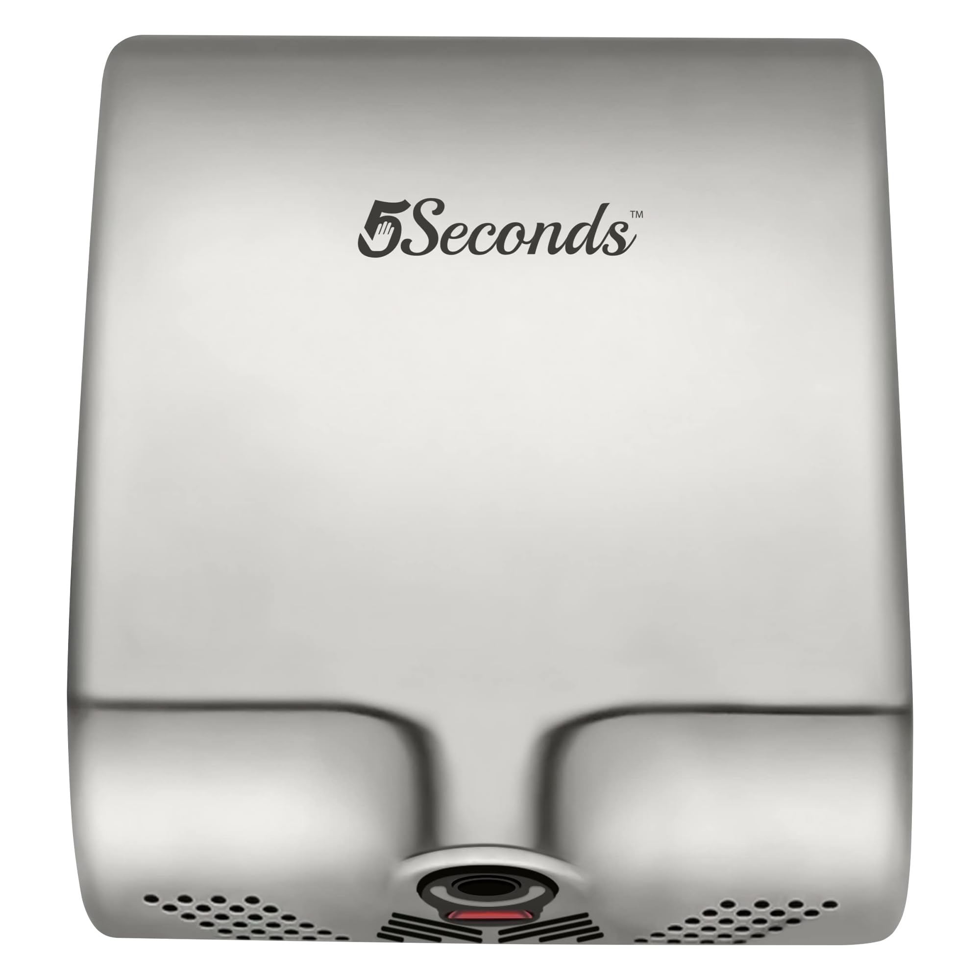 5Seconds - Commercial Hand Dryer, Stainless-Steel Bathroom Appliances for Hospital, Office and More, Touch-Free Hand Dryer with HEPA Filter, 1000W, UL Listed, Silver