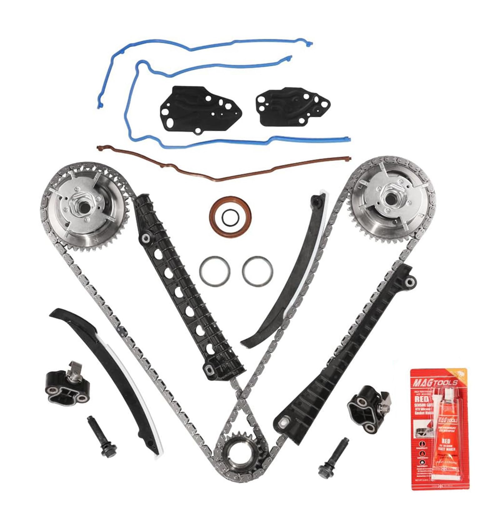 Timing Chain Kit For 2005-2008 For Ford Expedition,2004-2008 For Ford F-150,2005-2008 For Ford F-250 Super Duty/F-350 Super Duty,2006-2007 For Lincoln Mark LT,2005-2008 For Lincoln Navigator 5.4L