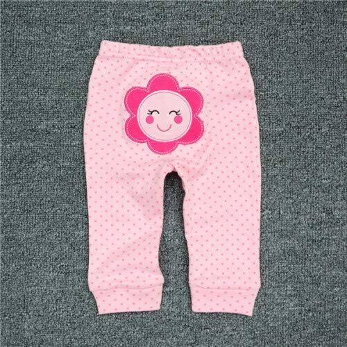 Unisex Newborn Baby Cotton 4-Pack Pants Embroidery Pringting Casual Leggings 0-24 Months for Boys and Girls2