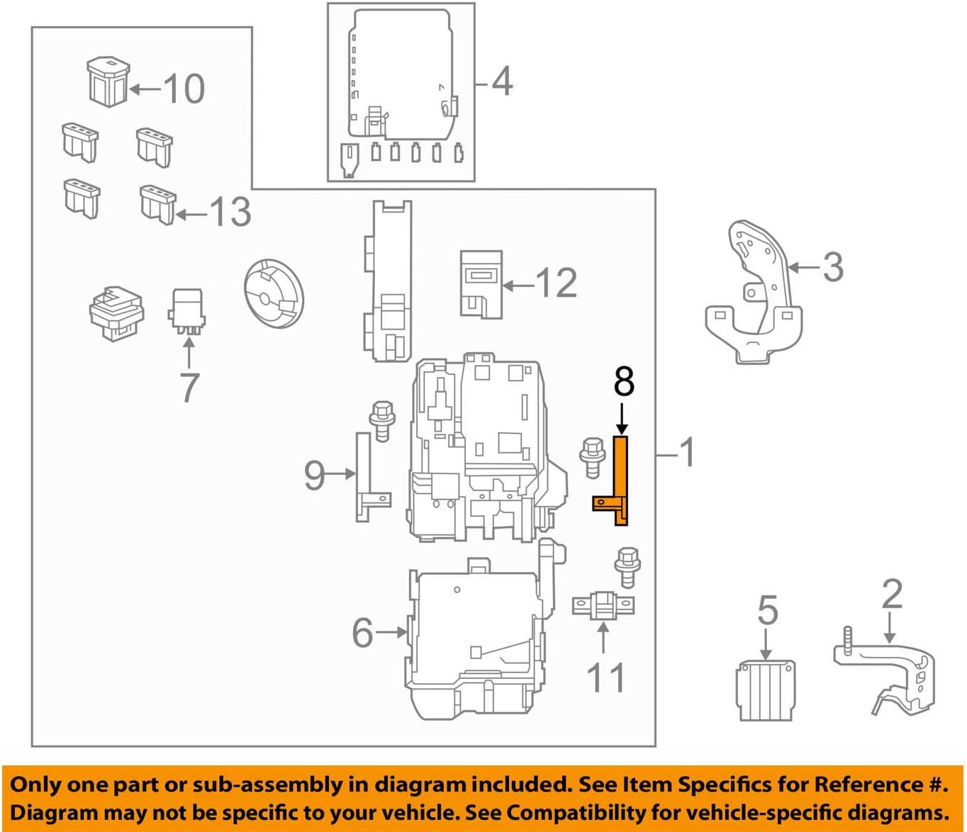 Fusible Multibloque Para Honda - 100/70 Amp