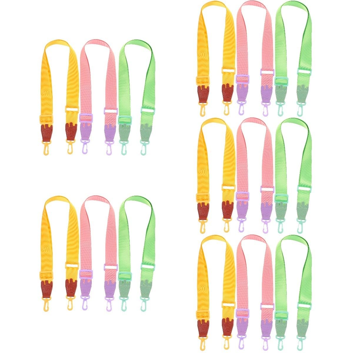 Uonlytech 15pièces Sangles Réglables pour Bouteilles Eau Support Pratique pour Garçon Fille Transport Facile Randonnée pour Activités De Plein Air