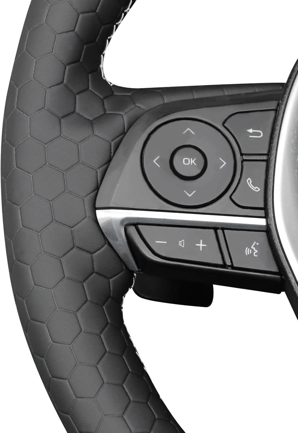MEWANT Steering Wheel Cover for Toyota RAV4 2019-2024/Camry 2018-2024/Corolla 2020-2024/Avalon 2019-2022 Hand-Stitched Steering Wheel Wrap