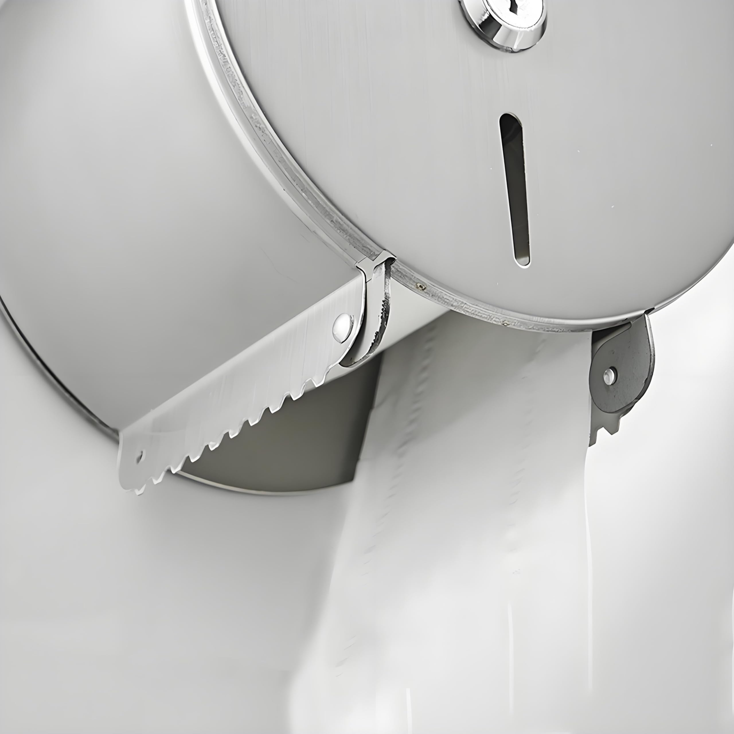 NICEME Dispenser di asciugamani di carta, Dispenser carta igienica commerciali, Funzione di blocco, Diametro 149mm Mandrino 30mm