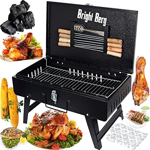 BRIGHTBERG Style Folding & Portable Barbeque Grill Toaster Big Size