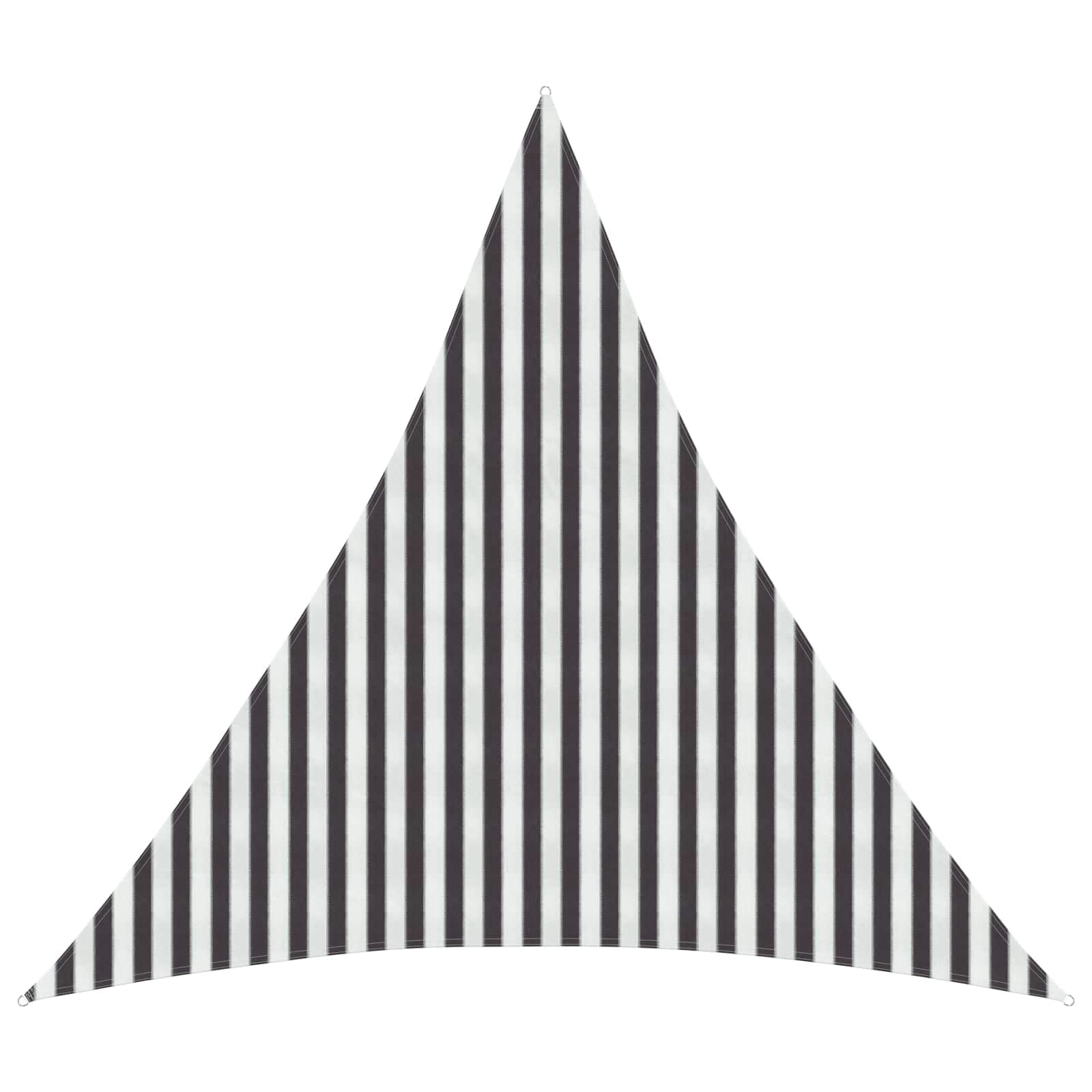 vidaXL Sunshade Sail 4 x 4 x 4 m HDPE Triangular Anthracite and White