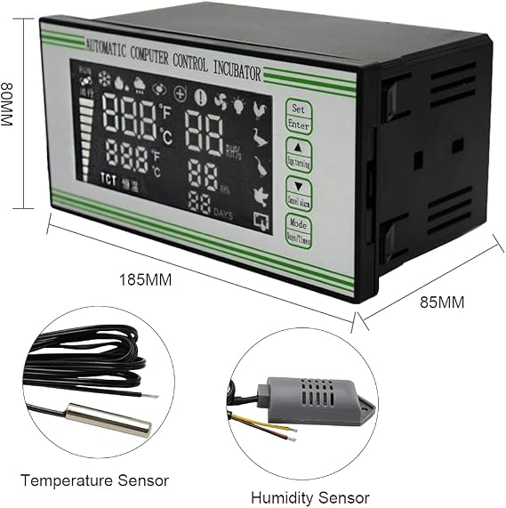 Fully Automatic XM-18S Incubator Controller Thermostat Temperature Humidity Controller for Egg Incubator