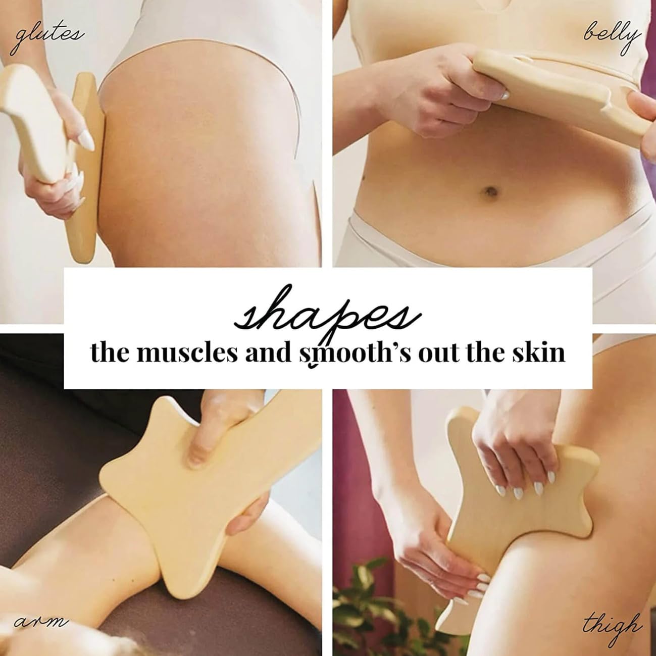 tuuli Accessories Maderoterapia, set massaggiatore per schiena, rullo di cellulite, dispositivo di drenaggio linfatico, tazza svedese