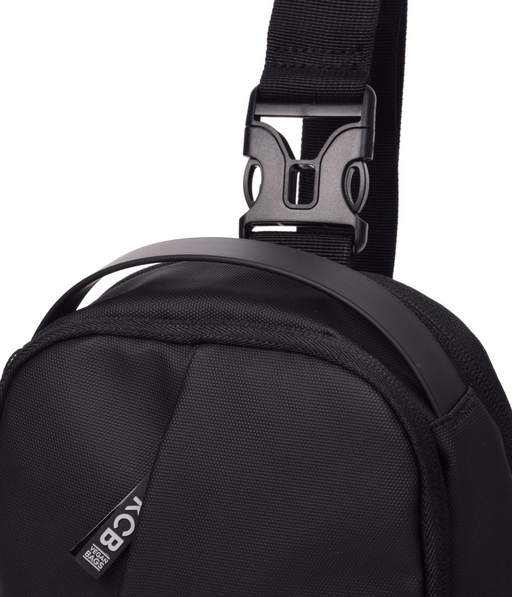 KCB Bolso Riñonera de Hombre Urban | Diseño Espacioso y Práctico | Bolsillos Multiusos | Asas Ajustables | 100% Vegano